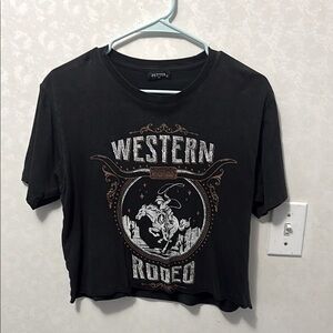 Black Western Rodeo Graphic Tee